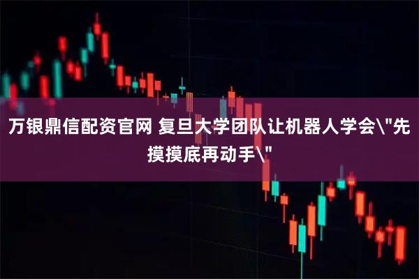 万银鼎信配资官网 复旦大学团队让机器人学会